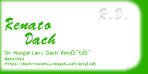 renato dach business card